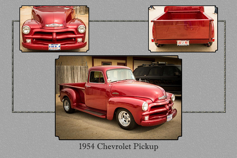 1954 Chevrolet Pickup Classic Car Photograph 6733.02 Photograph by M K Miller
