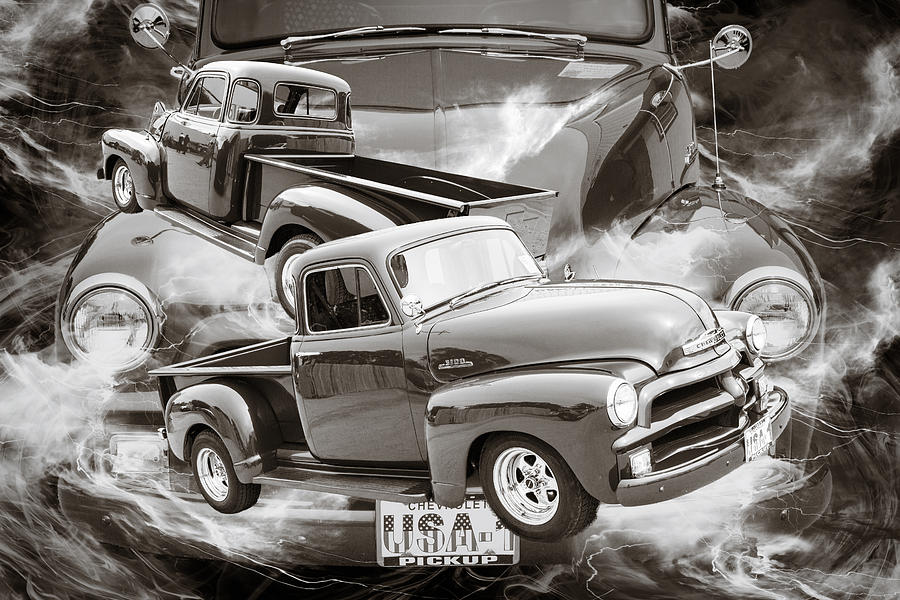 1954 Chevrolet Pickup Classic Car Photograph 6735.01 Photograph by M K Miller