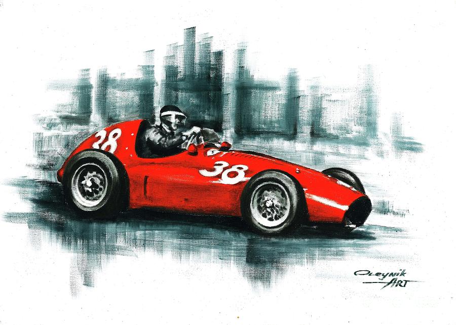 1954 Ferrari 553 Squalo Painting by Artem Oleynik - Pixels