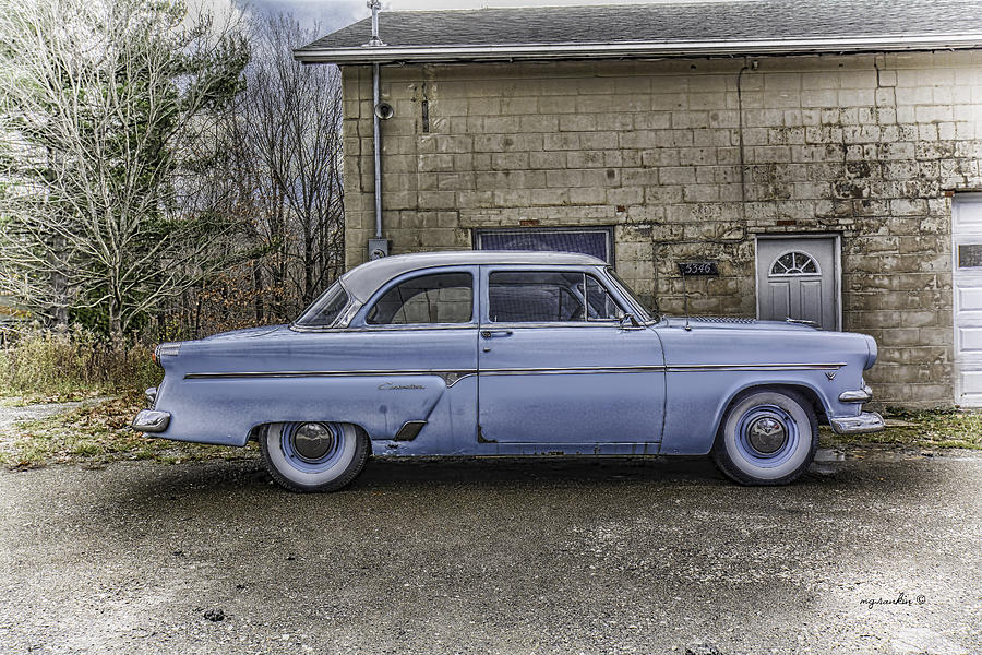 Transportation Photograph - 1954 Ford Crestline _ HDR by Michael Rankin