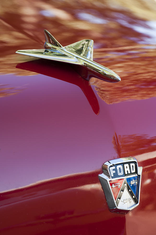 1954 Ford Hood Ornament 2 Photograph by Jill Reger