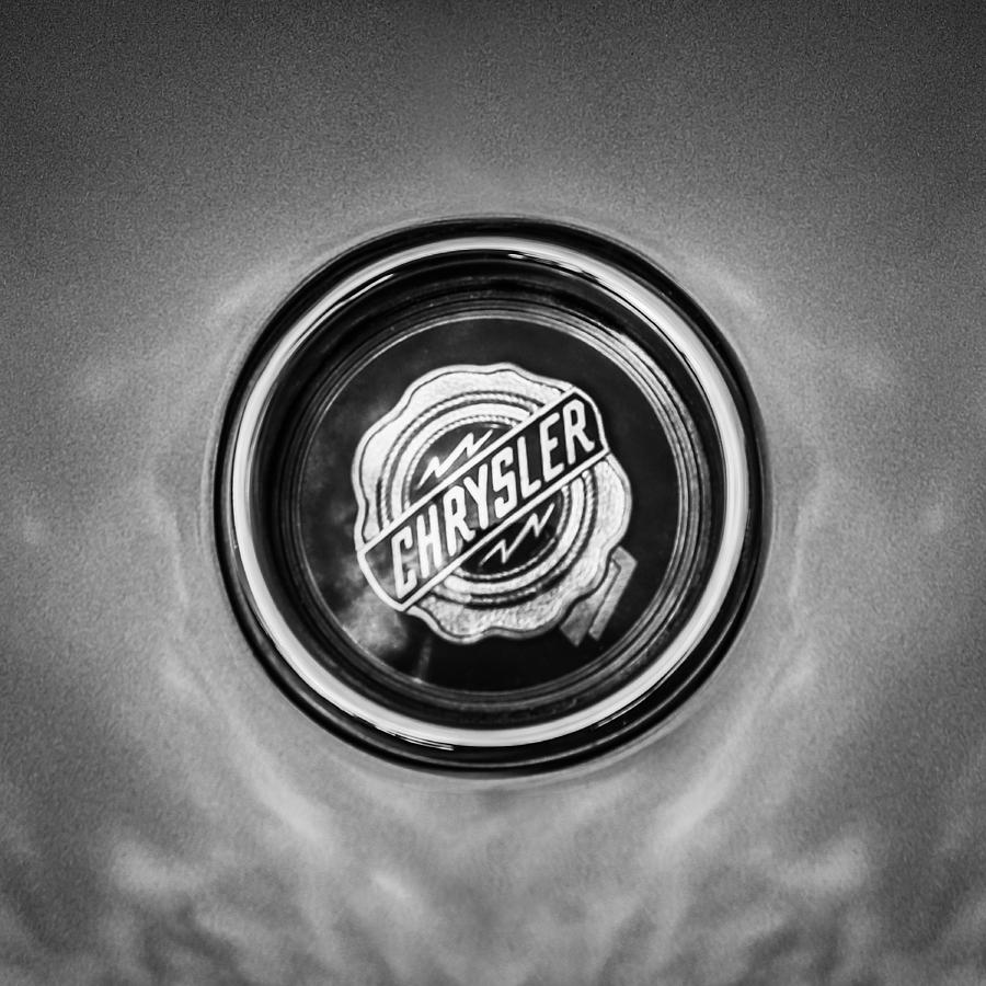 1954 Ghia GS 1 Coupe Emblem -0850bw Photograph by Jill Reger