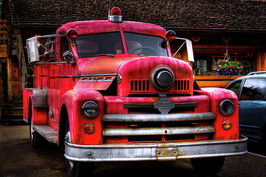 1954 Seagrave Fire Truck Photograph by David Patterson
