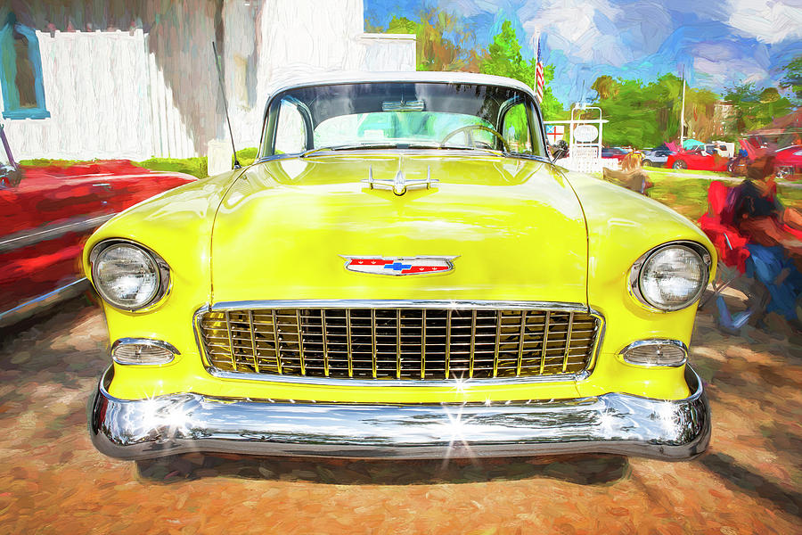 1955 Chevrolet Bel Air 009 Photograph by Rich Franco