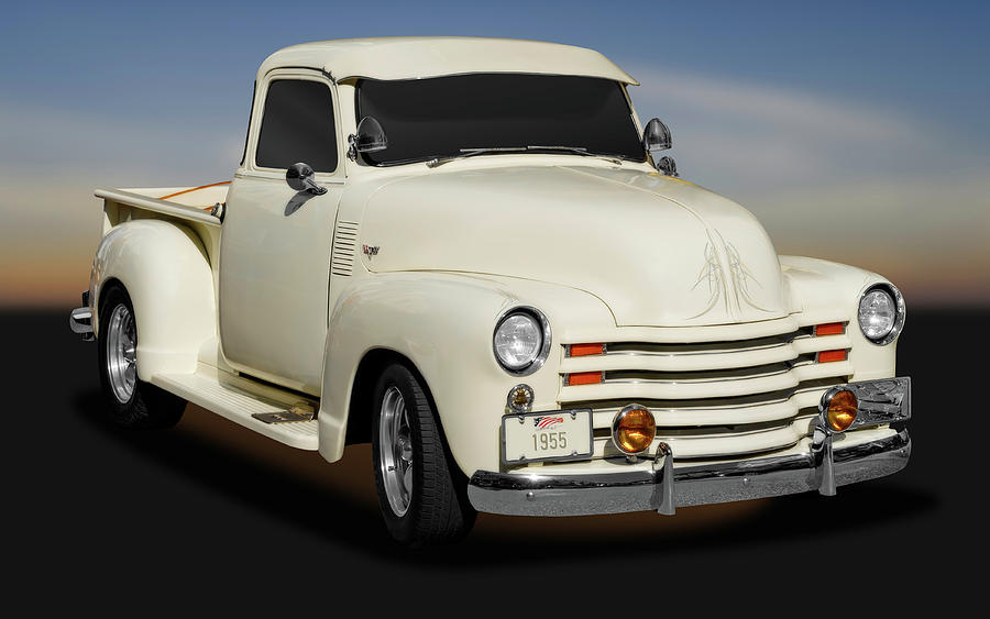 1955 Chevrolet Series 3100 Pickup Truck   -  1955chevy3100pickuptrk172098 Photograph by Frank J Benz