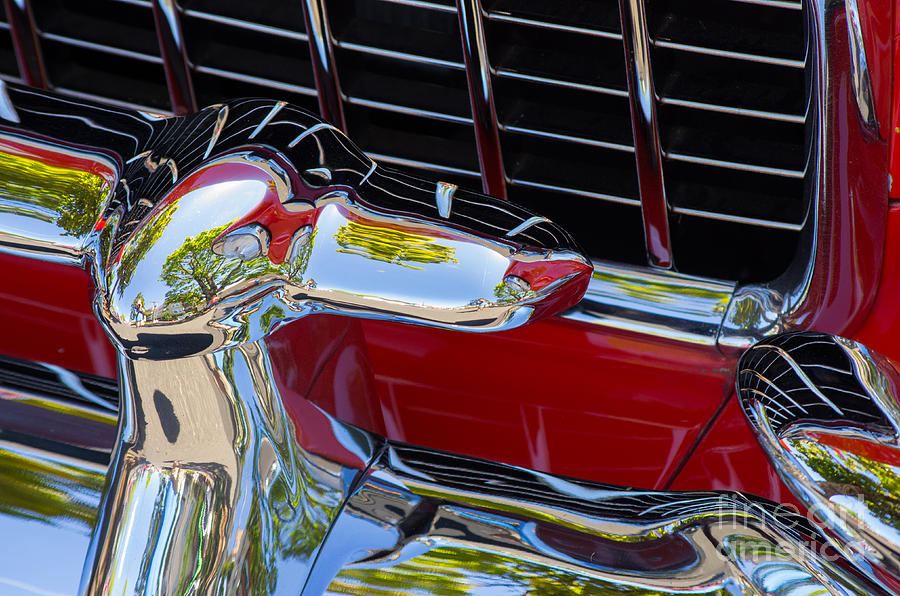 1955 Chevy Coupe Grill Photograph by Rick Bures