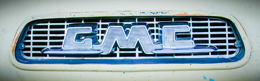1955 GMC Pickup Truck Grille Emblem -0314c2 Photograph by Jill Reger