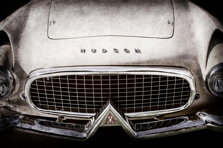 1955 Hudson Italia Grille Emblem -0214ac Photograph by Jill Reger