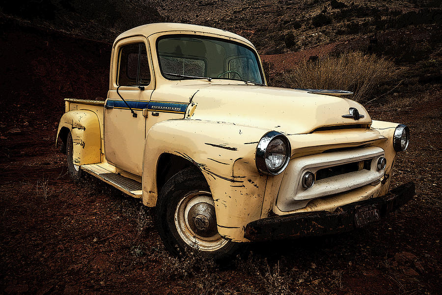 Old Truck Photograph - 1955 International by Rick Strobaugh