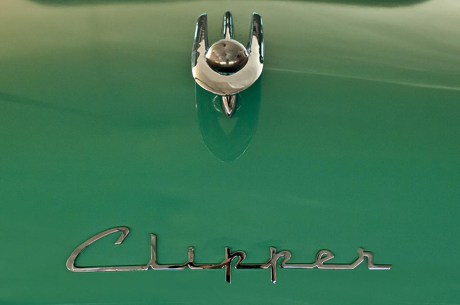 1955 Packard Clipper Hood Ornament 2 Photograph by Jill Reger