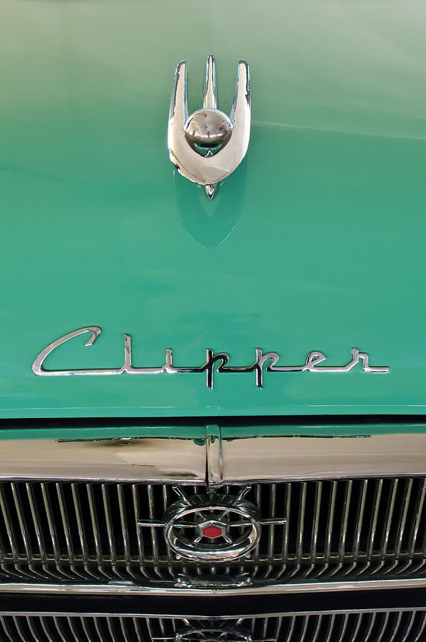 1955 Packard Clipper Hood Ornament Photograph by Jill Reger
