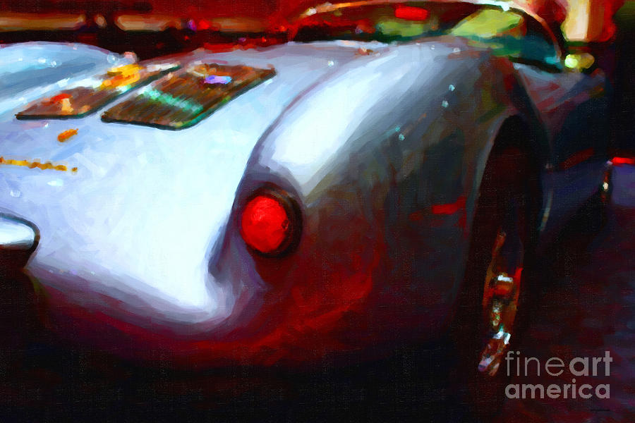 Transportation Photograph - 1955 Porsche 550 RS Spyder . Painterly Style by Wingsdomain Art and Photography