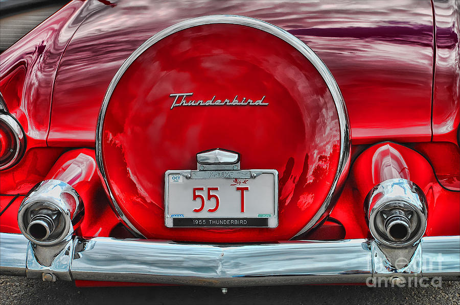 1955 Thunderbird Photograph by Elaine Manley