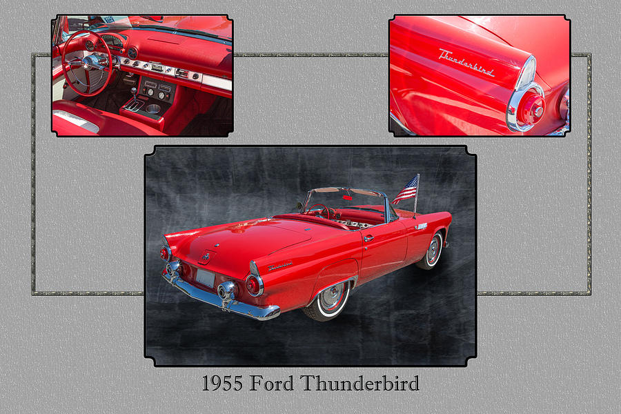 1955 Thunderbird Photograph Fine Art Prints 1251.02 Photograph by M K Miller
