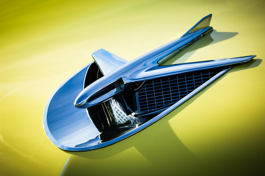 1956 Buick Special Hood Ornament -0758c Photograph by Jill Reger