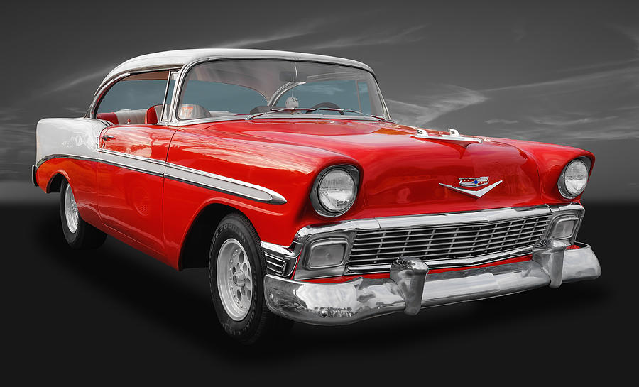 1956 Chevrolet Bel Air Sport Coupe Photograph by Frank J Benz