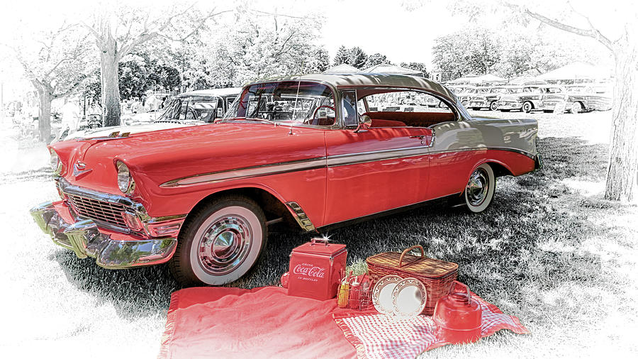 1956 Chevrolet Bel Air Photograph by Susan Rissi Tregoning
