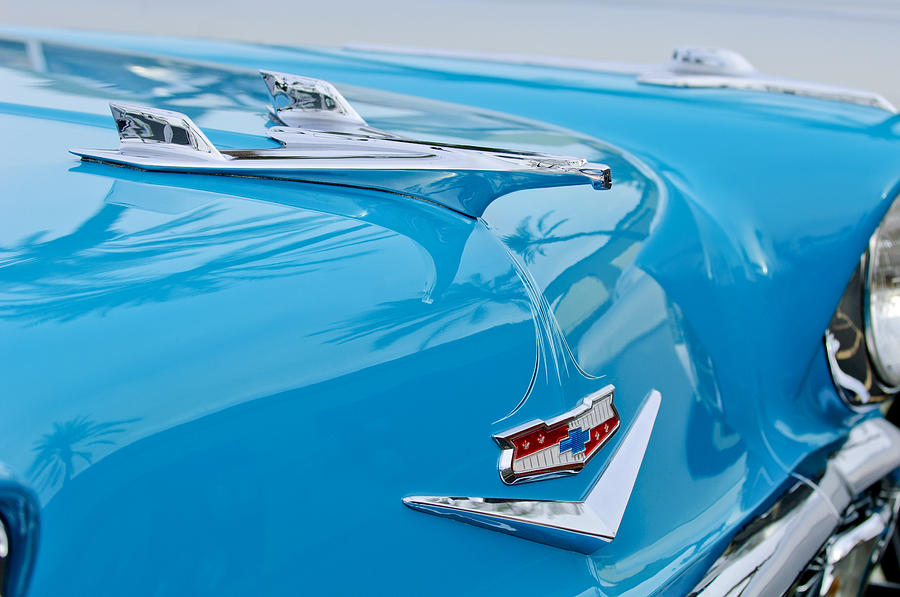 1956 Chevrolet Belair Nomad Hood Ornament Photograph by Jill Reger