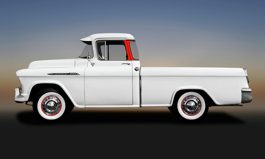 1956 Chevrolet Cameo Pickup Truck  -  1956chevroletcameopickup173599 Photograph by Frank J Benz