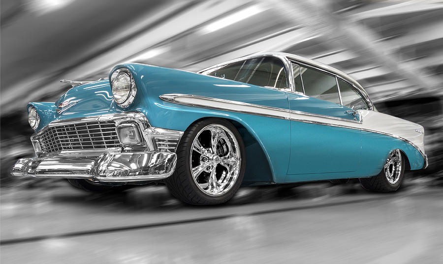1956 Chevy  Bel Air Photograph by Gary Warnimont