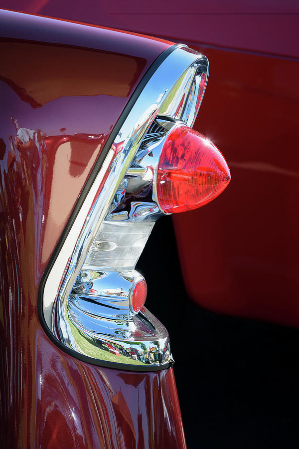 1956 Chevy Tail Light Photograph by James Barber
