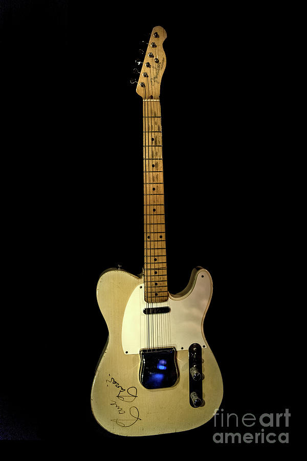 1956 Fender Telecaster Guitar - Dave Davies, The Kinks Photograph by David Oppenheimer
