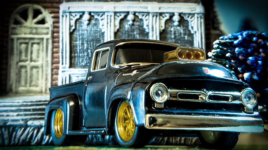 Miniature Marvel Capturing the Essence of a 1956 Ford F-100 Photograph by Gregg Ott