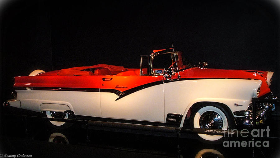 1956 Ford Fairlane Skyliner Photograph by Tommy Anderson