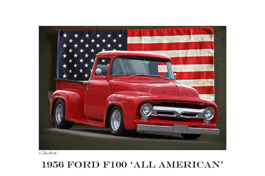 1956 Ford Pickup All American Photograph by Dave Koontz