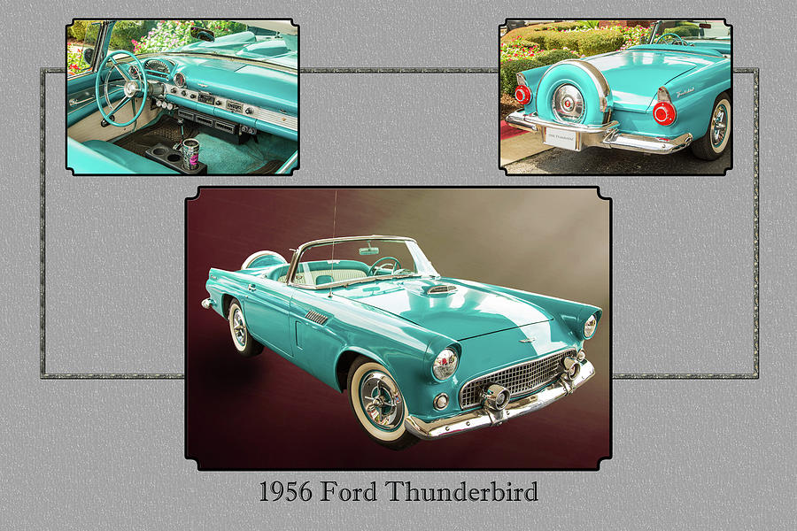1956 Ford Thunderbird 5510.01 Photograph by M K Miller