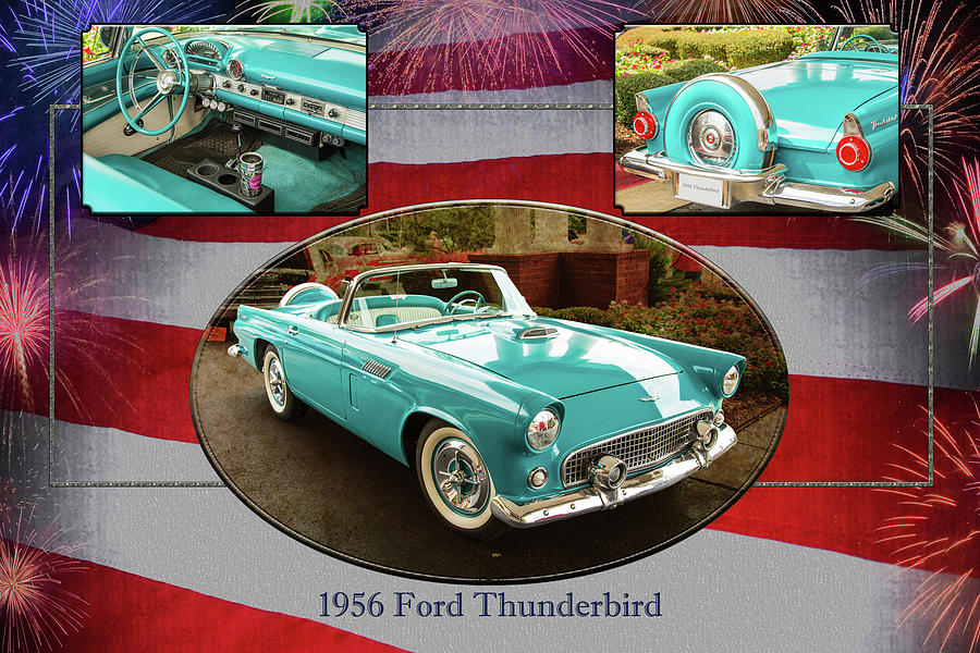 1956 Ford Thunderbird 5510.02 Photograph by M K Miller