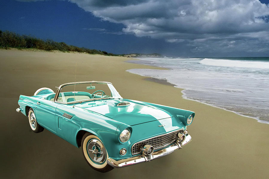 1956 Ford Thunderbird 5510.06 Photograph by M K Miller