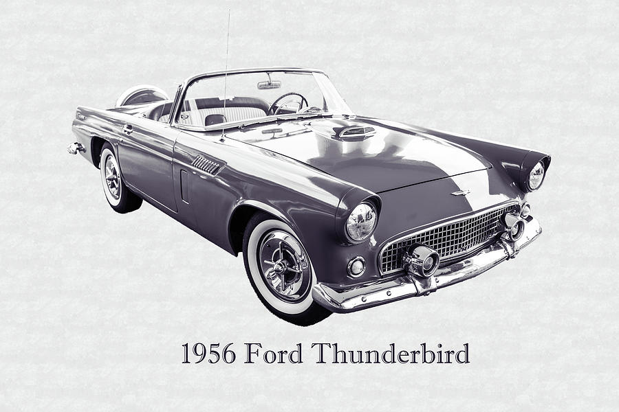 1956 Ford Thunderbird 5510.52 Photograph by M K Miller