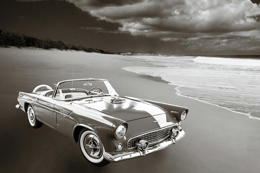 1956 Ford Thunderbird 5510.55 Photograph by M K Miller