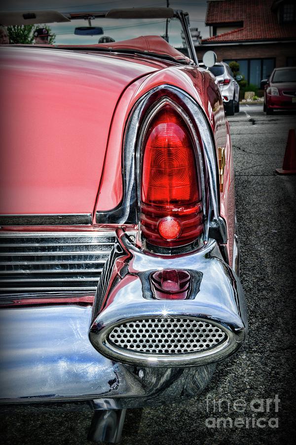 1956 Lincoln Continental Premiere Tail Light Photograph by Paul Ward