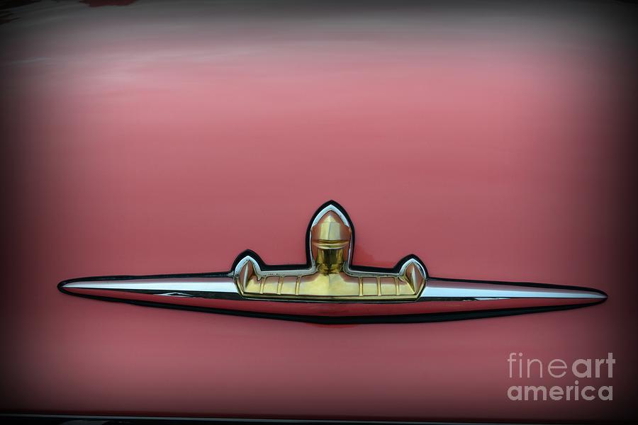 1956 Lincoln Continental Premiere Trunk badge  Photograph by Paul Ward