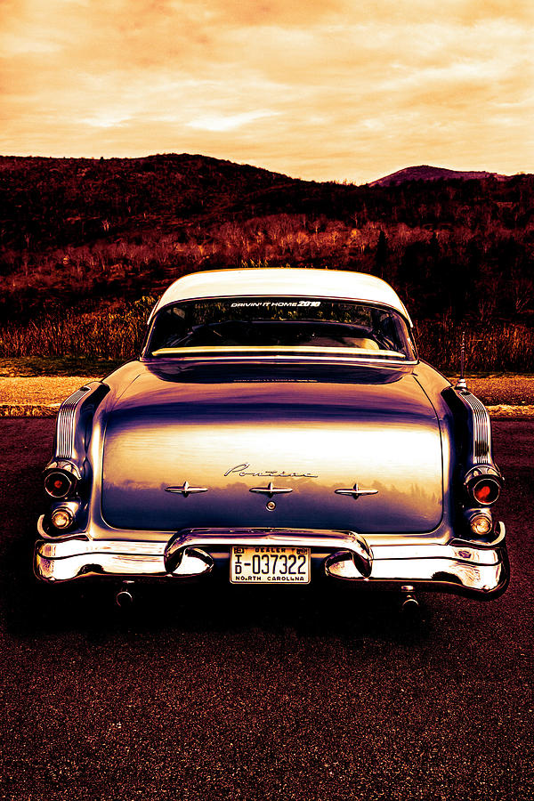 1956 Pontiac in Gold Tones Photograph by Debra and Dave Vanderlaan