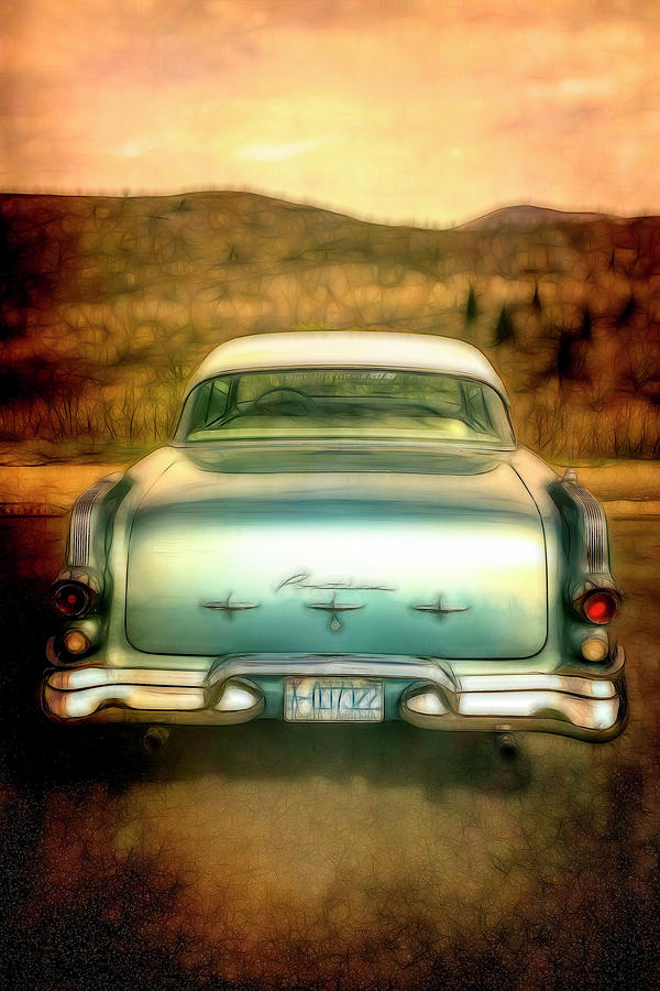 1956 Pontiac in Soft Tones Photograph by Debra and Dave Vanderlaan