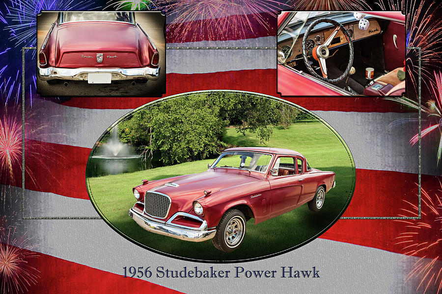 1956 Studebaker Power Hawk 5543.01 Photograph by M K Miller