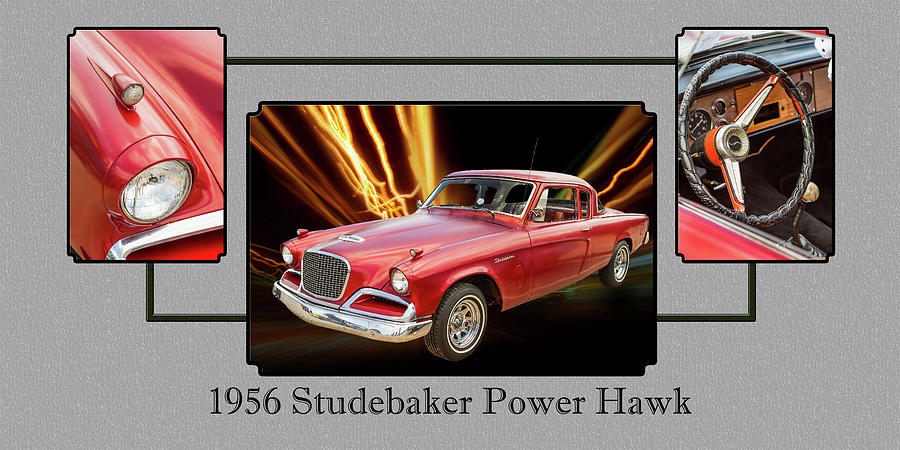 1956 Studebaker Power Hawk 5543.02 Photograph by M K Miller