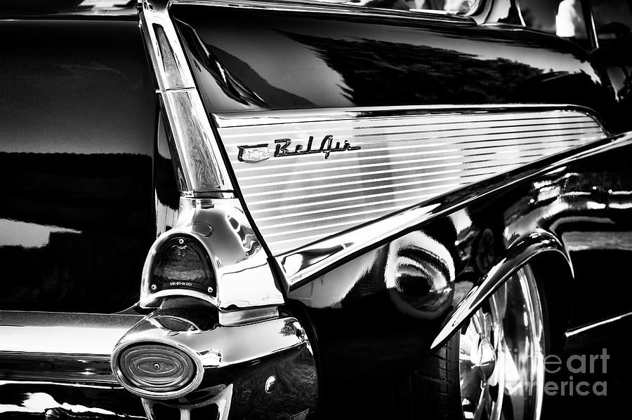 1957 Bel Air Fin Photograph by Tim Gainey