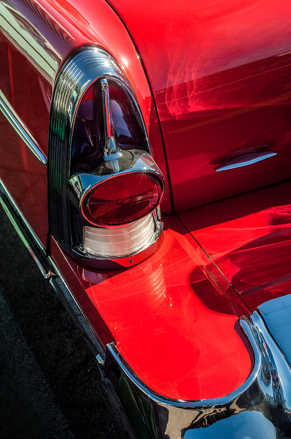1957 Buick Tail Light -0159c Photograph by Jill Reger