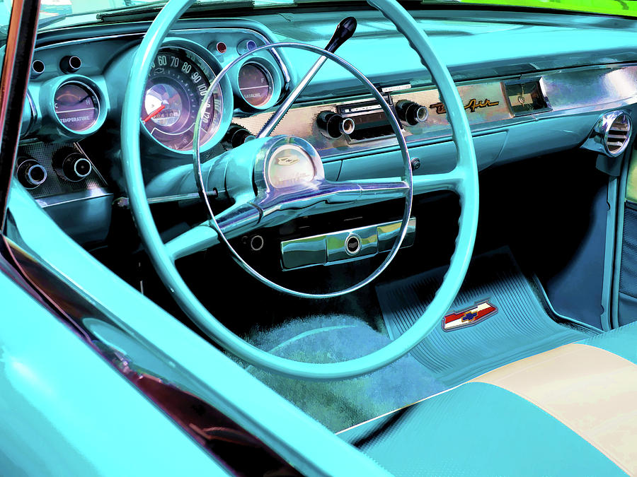 1957 chevy dash deals trim