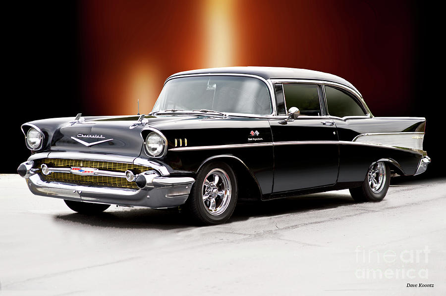 1957 Chevrolet Bel Air Fuel Injected Hardtop Photograph by Dave Koontz