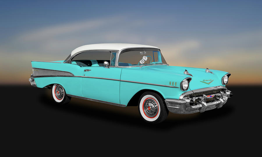 1957 Chevrolet Bel Air Sport Coupe - 57CHBA011 Photograph by Frank J ...