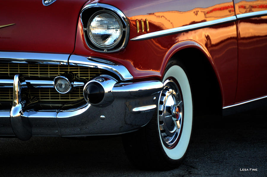 Car Photograph - 1957 Chevrolet  by Lesa Fine