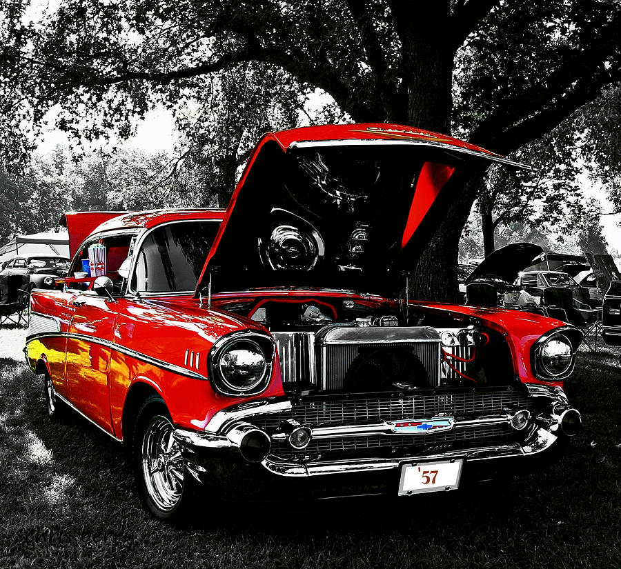 Transportation Photograph - 1957 Chevy Bel Air by Chris Berry