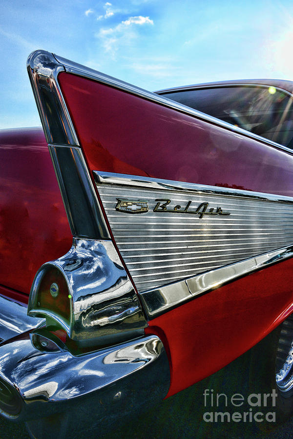 1957 Chevy Belair In Your Face Photograph by Paul Ward