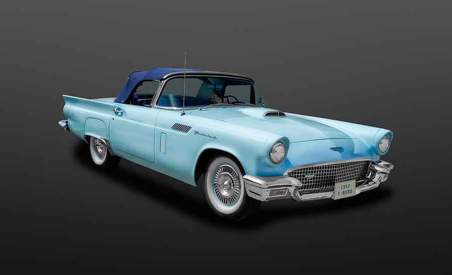 1957 Ford Thunderbird Convertible  -  57BIRDCV888 Photograph by Frank J Benz