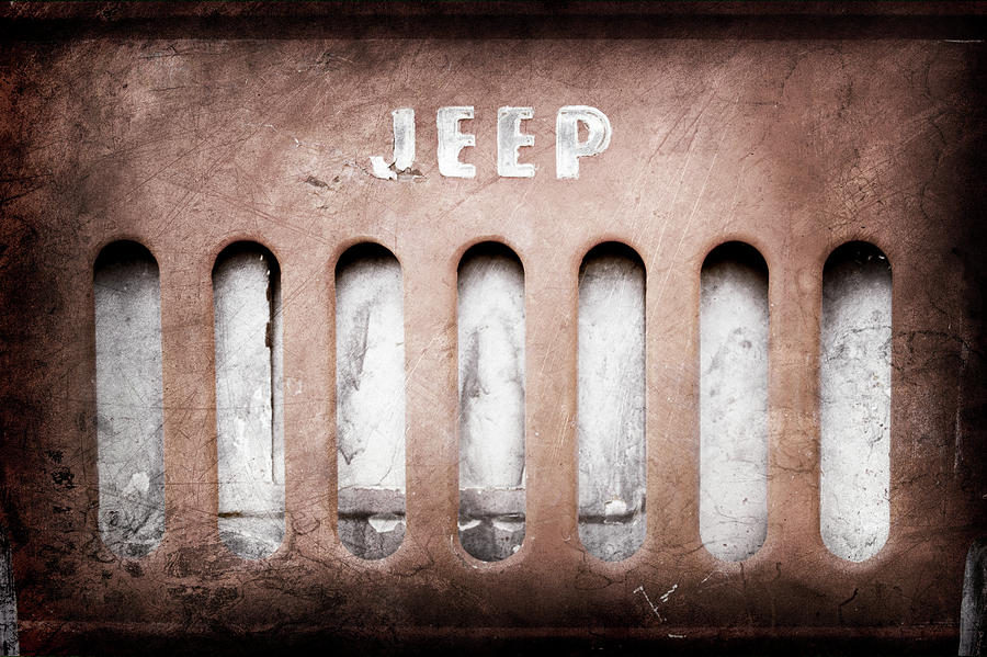 1957 Jeep Emblem -0597ac Photograph by Jill Reger